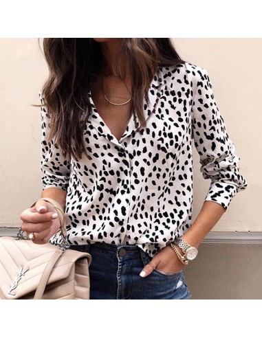 Black and white Animal Print blouse